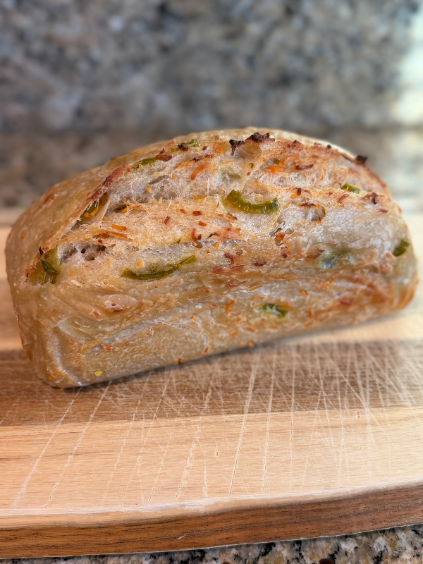 Jalapeño Cheddar Sourdough Sandwich Loaf